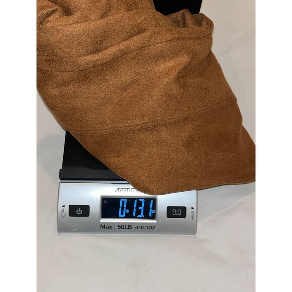 Spanx Faux Suede Brown High-Waisted Slim fit Leggings Women's Size L - Picture 10 of 10